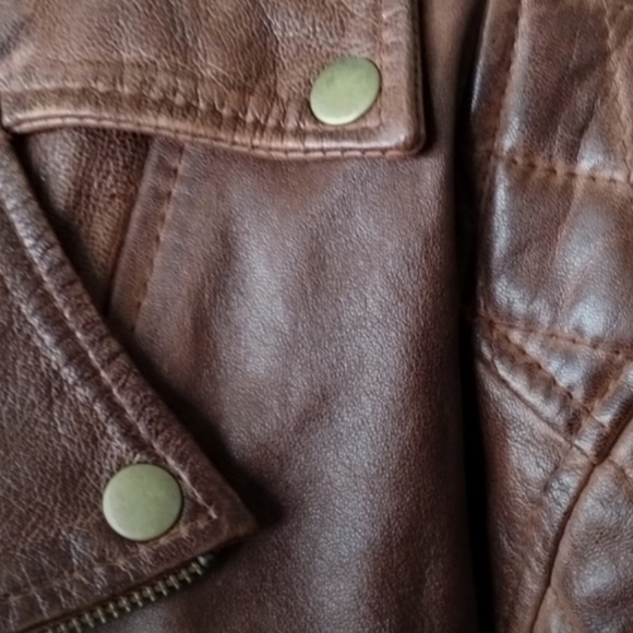 Plus Size REAL Leather Moto Jacket - 3X but FITS SMALL (like a 1X/2X) - Picture 9 of 9